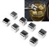 8pcs Ice Cubes Whiskey Stones Quick Freezing Reusable Stainless Steel Whiskey Stones For Your Favorite Beverage 27mm