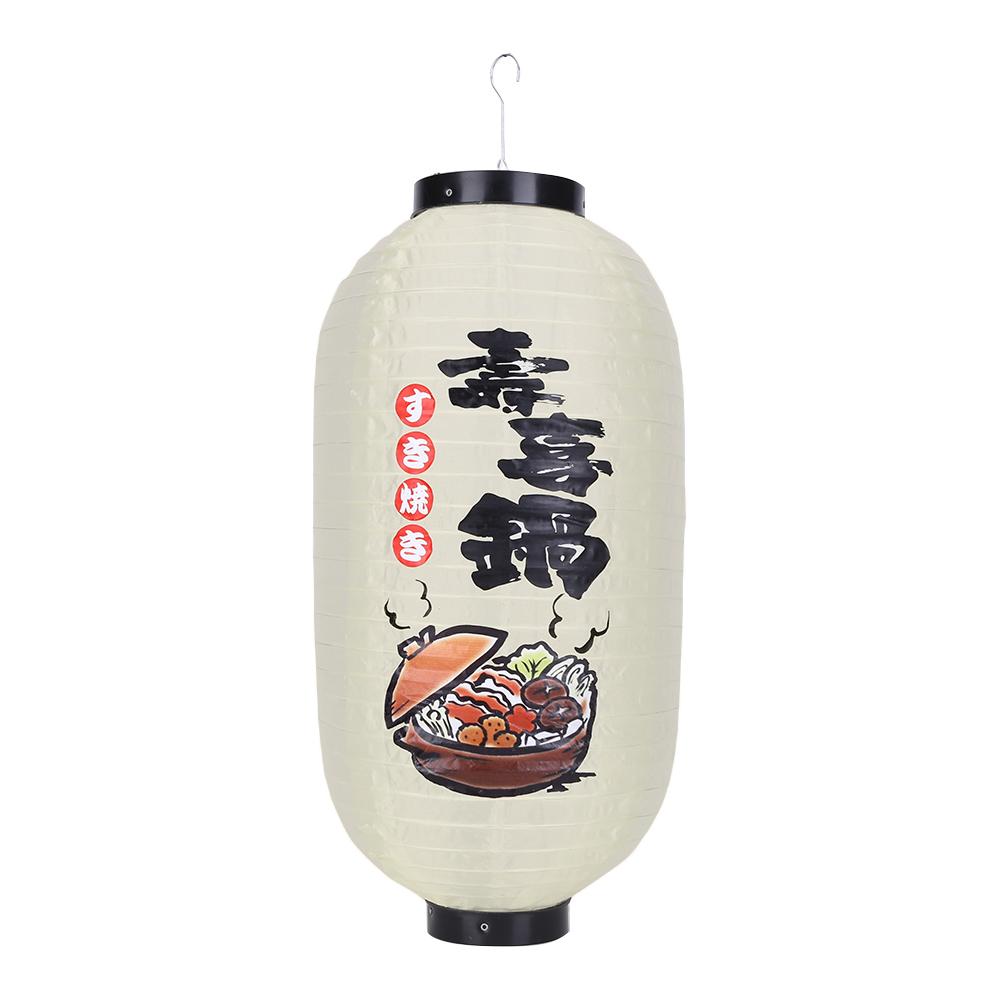 Cloth Decorative Lanterns Long-term Use Without Light Outside Lanterns Lightweight 2 Sides Painting for Shop Hotel Decoration