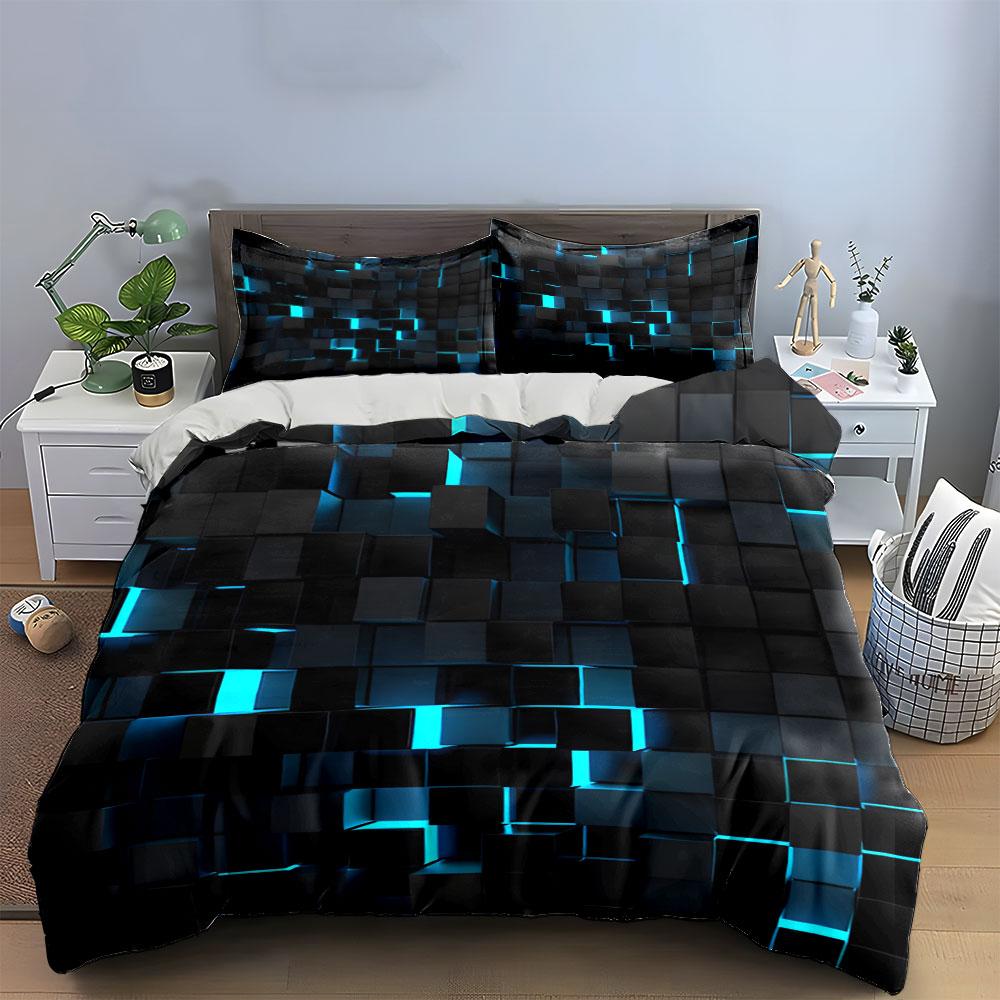 Modernes Geometrisches Wanddekorations-Set Mehrere Größen Kinder- Und Schlafzimmer Für Erwachsene Exquisites 3-teiliges Bettwäsche-Set, Geschenk