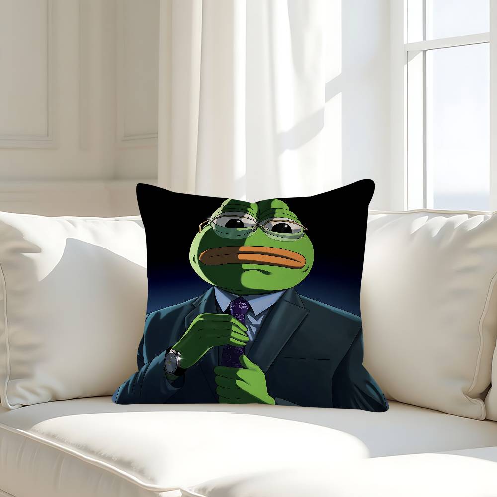 Cute P-pepe The Frog Cushion Cover Pillow Cover Decor Pillowcase Printed Cushion Case For Couch