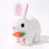 Wag Tail Electric Bunny Plush Walking Wiggle Ears Interactive Plush Toy  Birthday Gifts