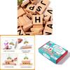 Wooden Alphabet Word Building Game Educational Toy For Early Learning