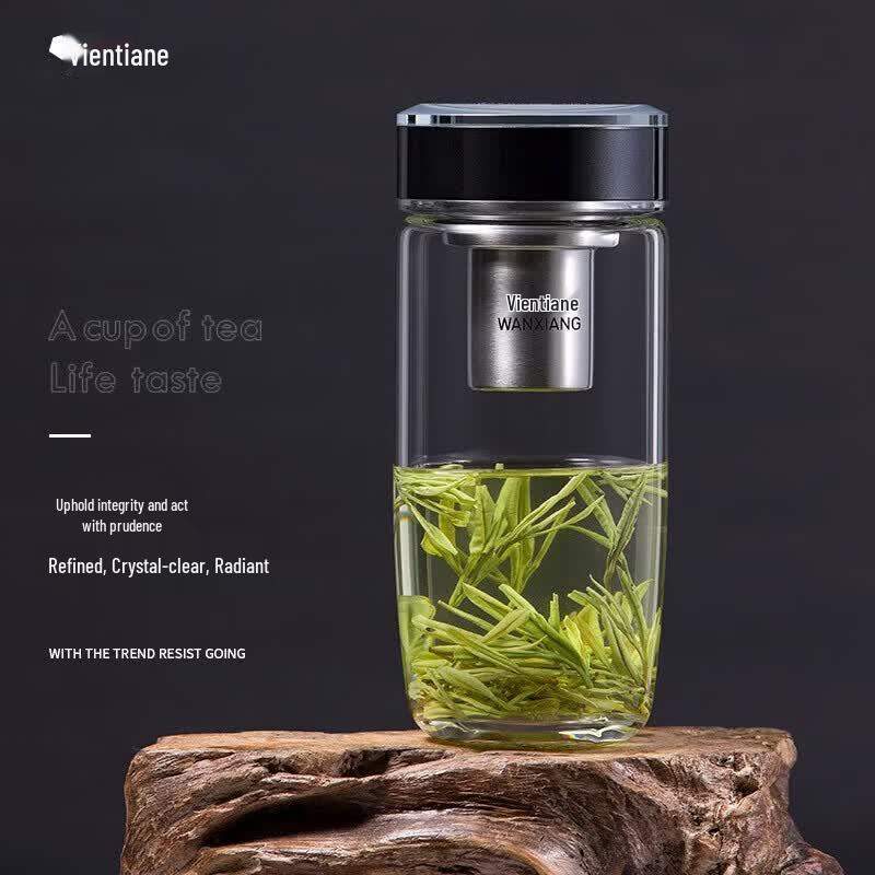 WANXIANG Single Layer Glass Travel Mug