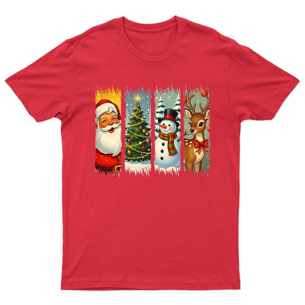 Christmas Holiday Santa SnowUnisex TShirt Unisex Gift Retro Funny Unisexs Vintage S