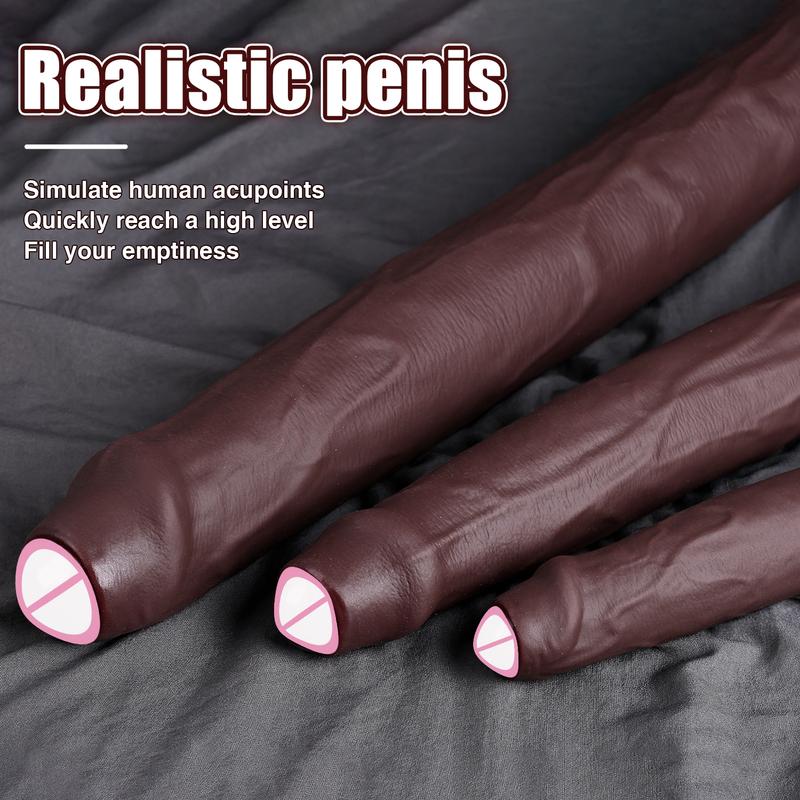 Extra Long Realistic Dildos Deep Sexual Climax P-Spot G-Spot Stimulator Vagina Anal Massager Long Penis Sex Toys for Women Men