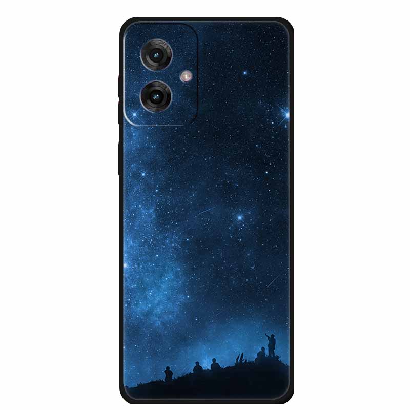 Etui do Motorola Moto G55 5G Luksusowe Miękkie Silikonowe TPU Tylna Osłona Etui na Telefon dla MotoG55 Ochronne Odporne na Wstrząsy Kolorowe Fundas