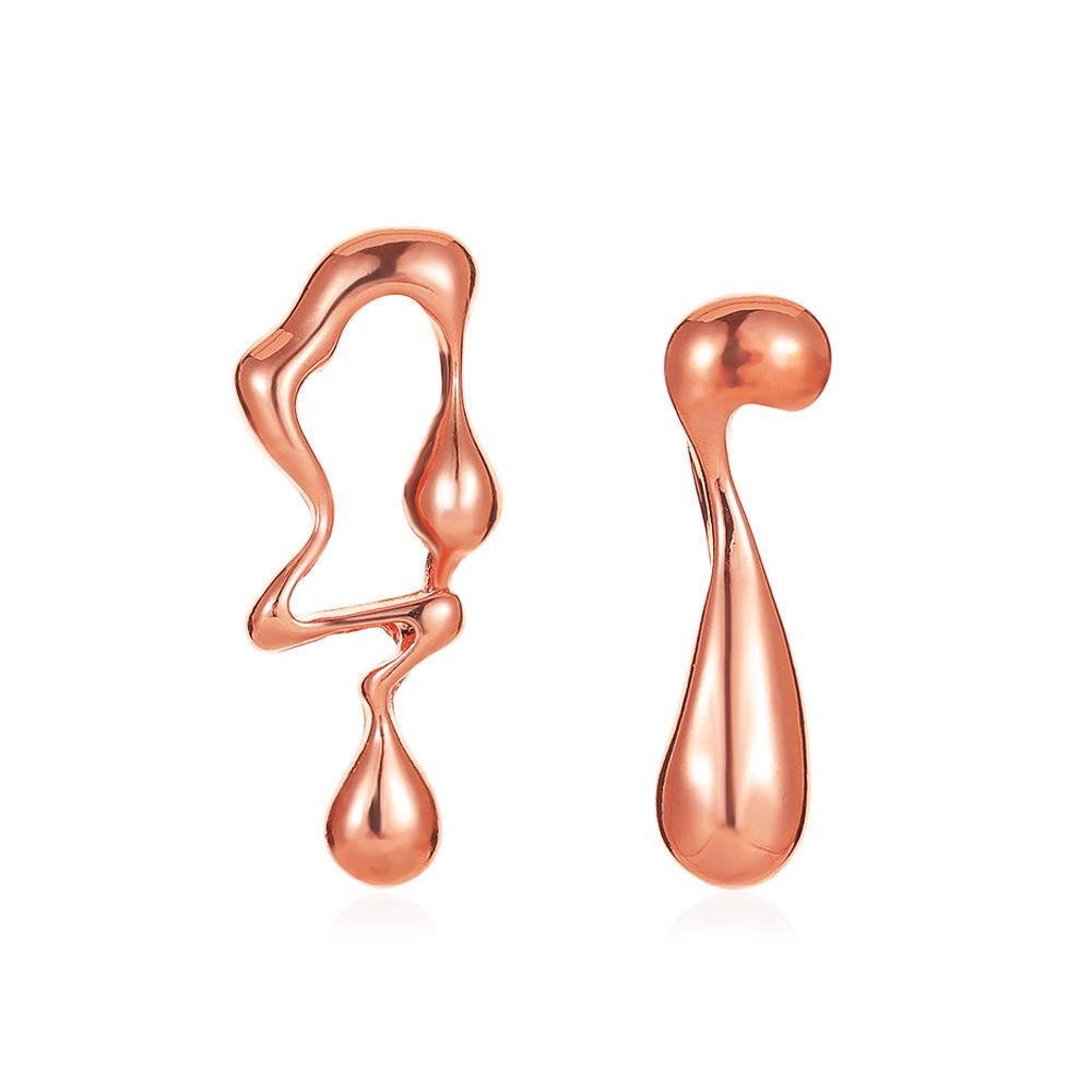 Geometric Water Drop Stud Earrings: Modern, Sweet & Cool Design