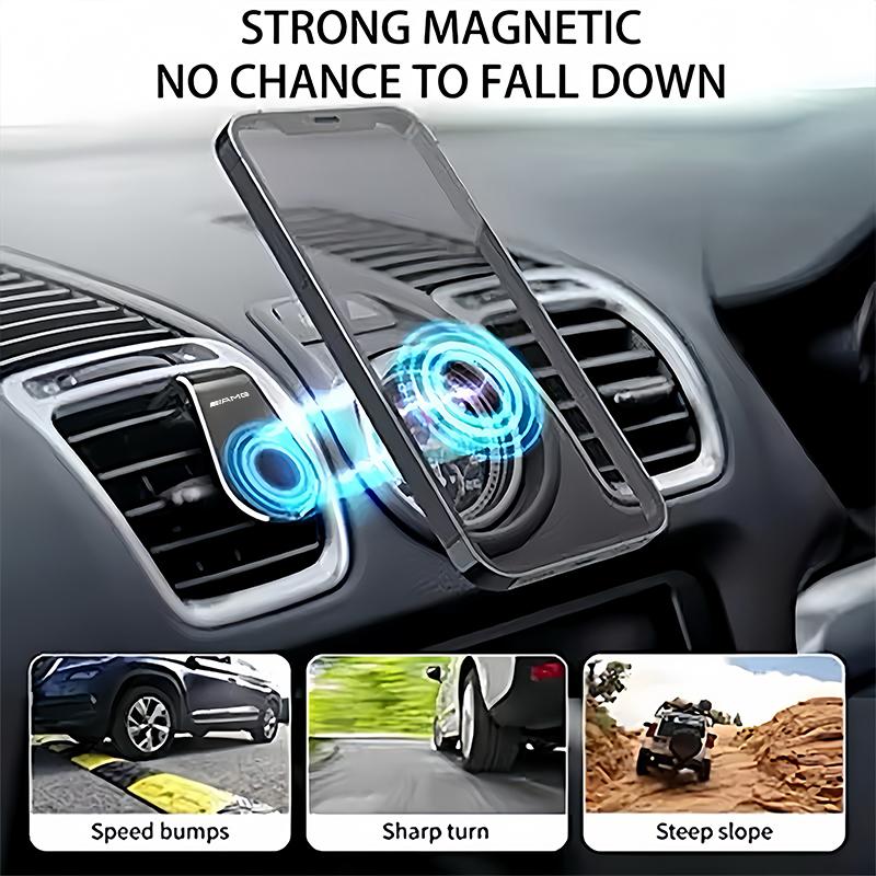 IUM3   Magnetic Car Phone Holder Air Vent GPS Fixed Clip For Mercedes Benz AMG GLC W203 W206 W220 W205 W211 W212 W201 W210 W108 GLK GLE