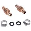 Hose End Repair Fitting Set for 3/4 In and 5/8 In Garden Hoses with Metal Repair Parts for Outdoor Water Lines