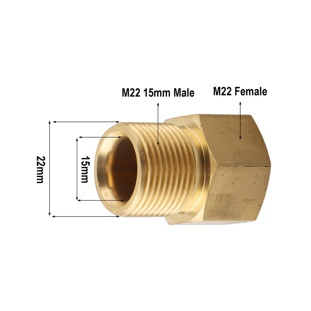 Electric Pressure Washer Connector Brass Adapter Pressure Washing Easy Installation Female Thread Hose Connector