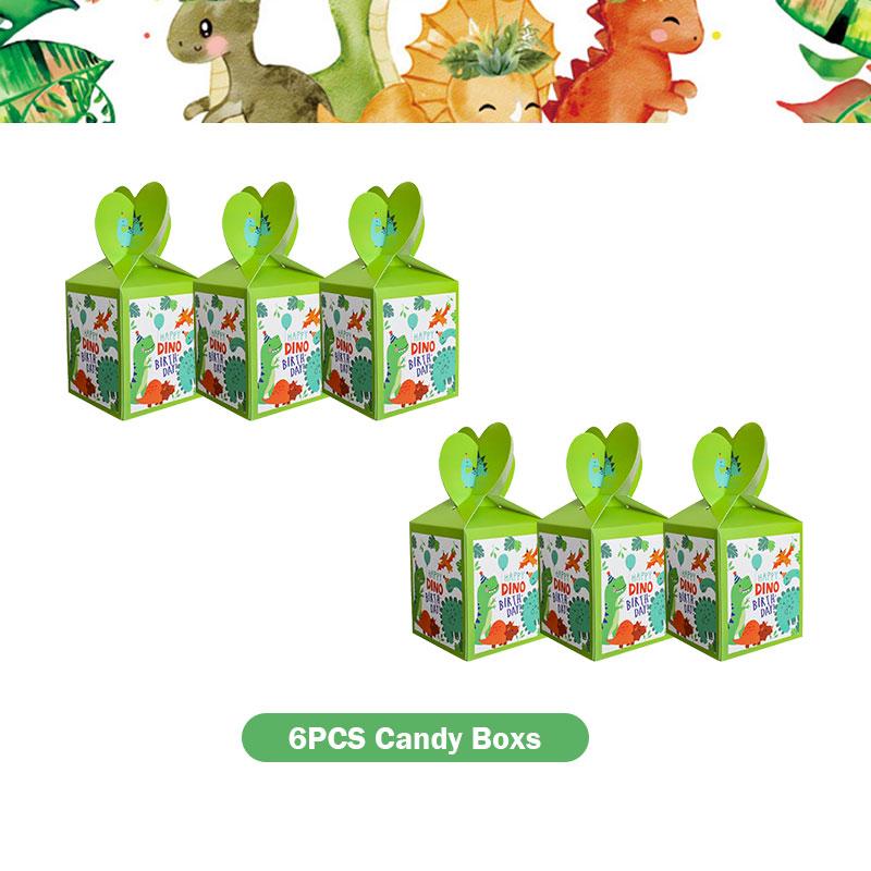 Dinosaur Birthday Decoration Party Supplies Set Cup Plate Tablecloth Dinosaur Balloons Happy Banner Cake Topper for Kids Favors