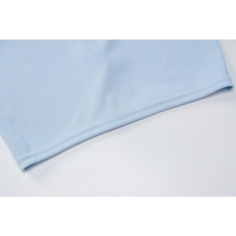 GMXIA Women's Summer Spring Sleeveless One Shoulder Fashion Casual Line Top Chest Slim Short Women Skirts