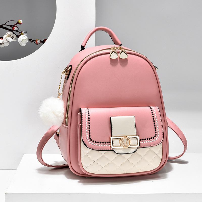 Backpack 2025 New Women's Fashion Travel Backpack Girl Embroidered Thread Student Shoulder Crossbody School Bag Woman