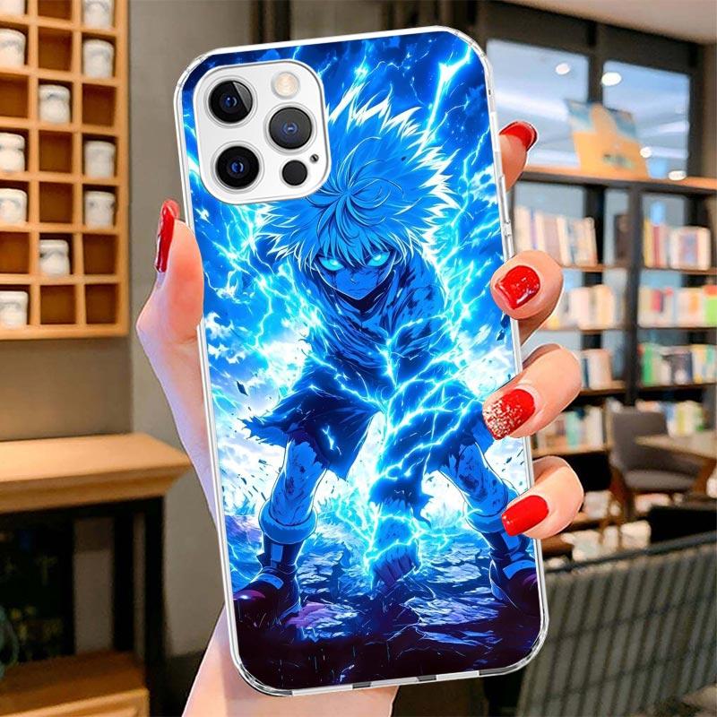 Huner X-Hunters Killua Cover Phone Case For iPhone 16 17 Air 15 14 Pro Max 16E Phone Case 13 Mini 12 11 7 SE 8 Print Pattern Fit
