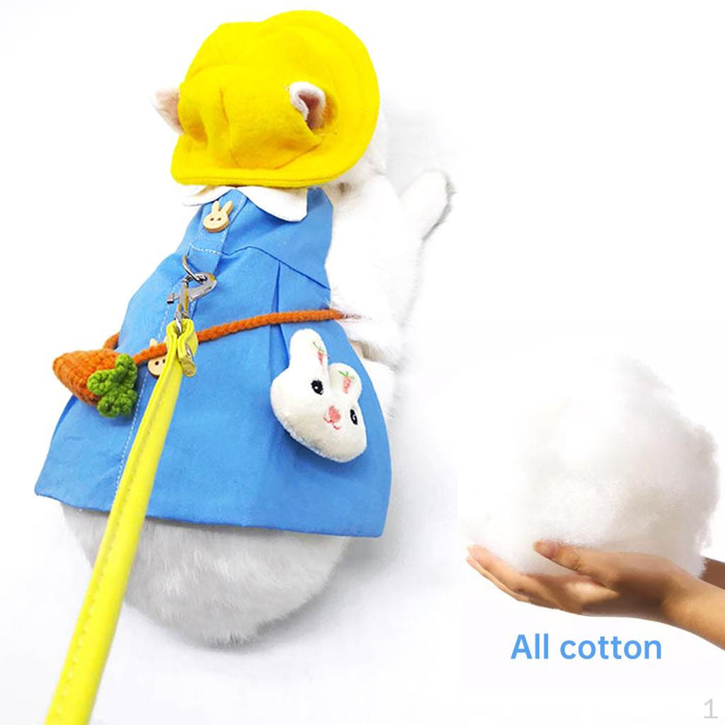 Małe Zwierzątka Zestaw Ubranek dla Pupili Królik Tchórze Spódniczka Kostium Kwiatowe Ubranka Jesienna Impreza Weselna