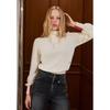 Cashmere Wool Blend Turtle Knit Top Er4okl06