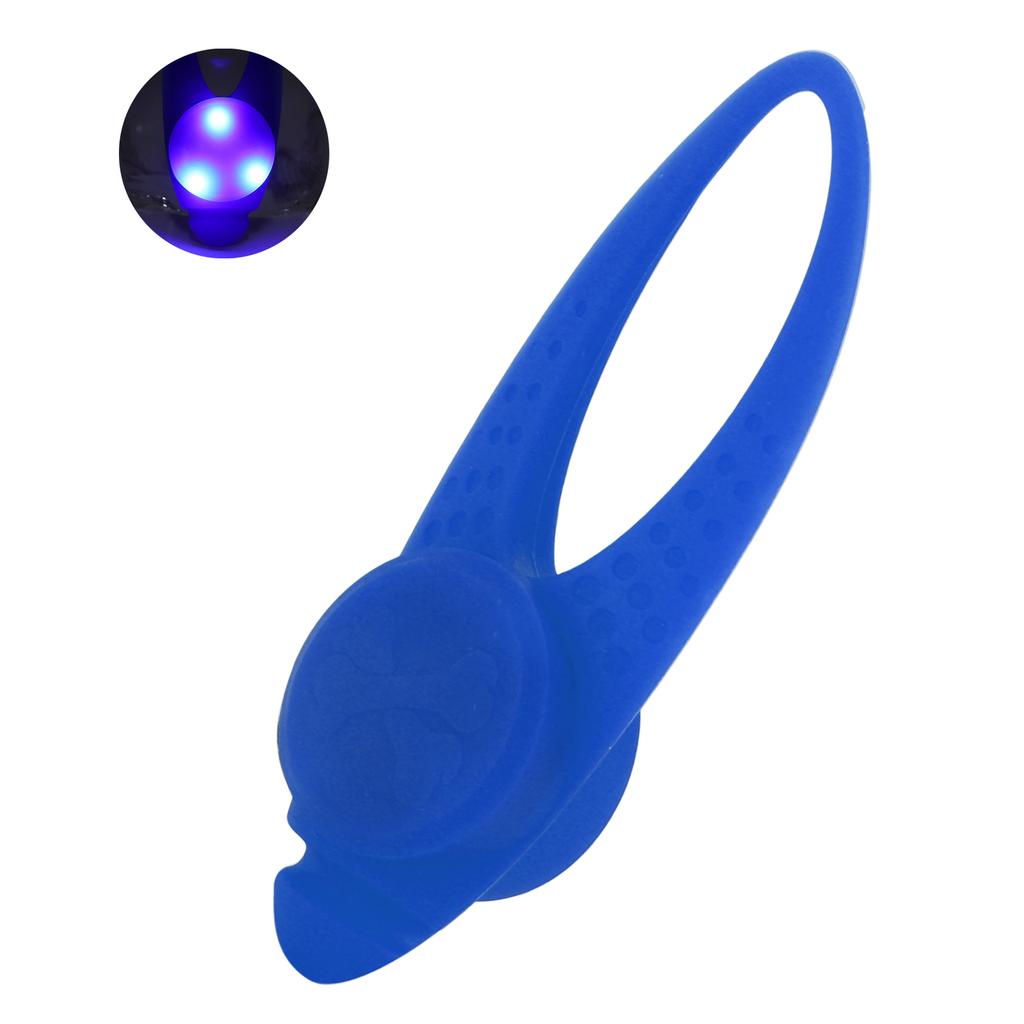 Dog Collar Pendant Light Waterproof Dog Neck Pendant LED Safety Light with Stainless Steel Clips