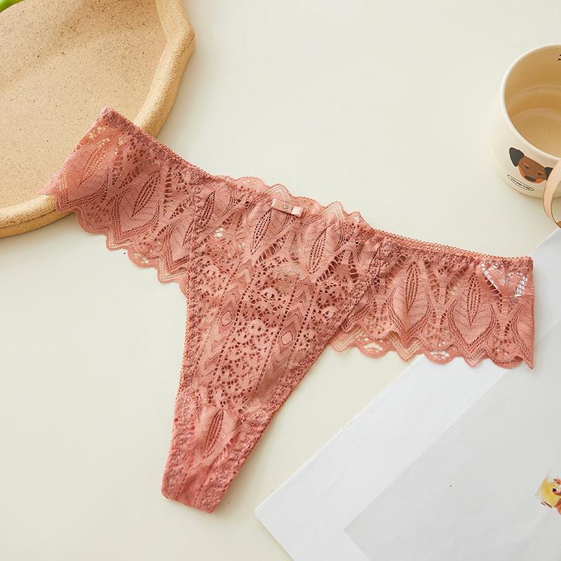 New Sexy Lace Women Underwear Seamless Low-Waist Panties Hollow Out G-String Thongs for Women Comfortable Lingerie Dropshipping