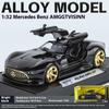 1/32 Scale Benz AMG Vision GT Supercar Alloy Diecast Car Model Sound and Light Classic Hobby Collectibles Gifts for Boyfriend