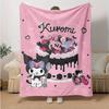 1pc Whimsical Cake Kuromi's Sweet Celebration Blanket, Seasonal Universal Home Decorative Throw Blanket for Room, Living Room, Travel, Camping, Car Bl