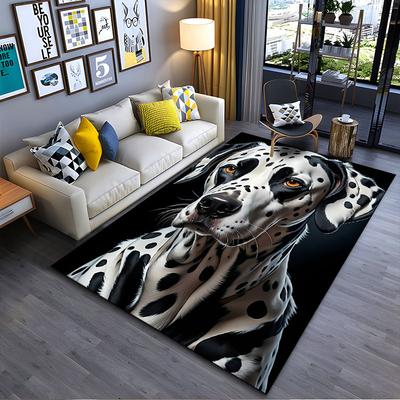 Realistic Dalmatian Dog Pattern Suitable As a Non-slip Mat for the Living Room or Bedroom Sofa
