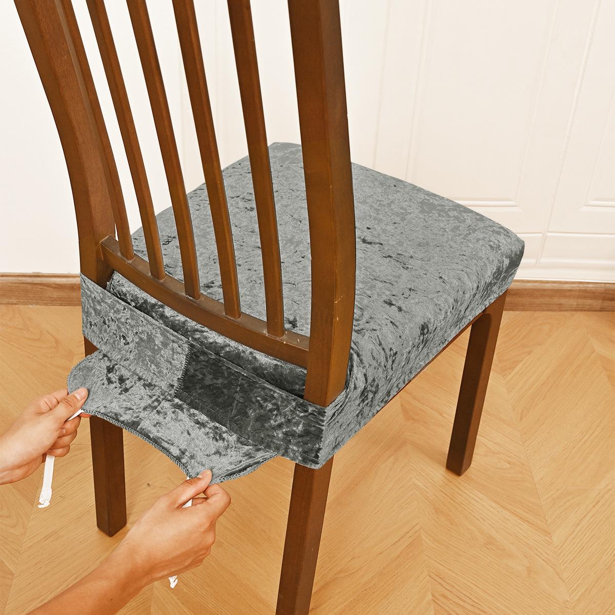 

1PC Soft Wing Chair Cover Stretch Elastic Elastic Chair Cover Stretch for Dining Room Custom Fitted Chairs Covers for Home светло-серый