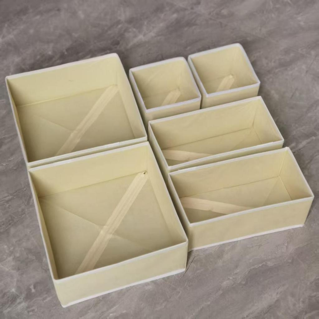Stoff-Aufbewahrungsbox für Socken, Unterwäsche und BHs - Deckellos, Waschbar und Faltbarer Organizer