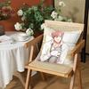Loving Romantic 10 C-Count Pillow Case Anti-dustmite Pillow Invisible Zipper Silky Short Plush Sofa Cushion Cover