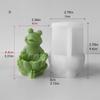 3D Frogs Silicone Molds Plasters Molds Cartoon Animal Candle Molds Ornament Epoxy Resin Molds Casting Molds