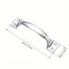6Pcs Silver Furniture Handle Cabinet Handle Kitchen Handle Drawer Handle Cabinet Handle
