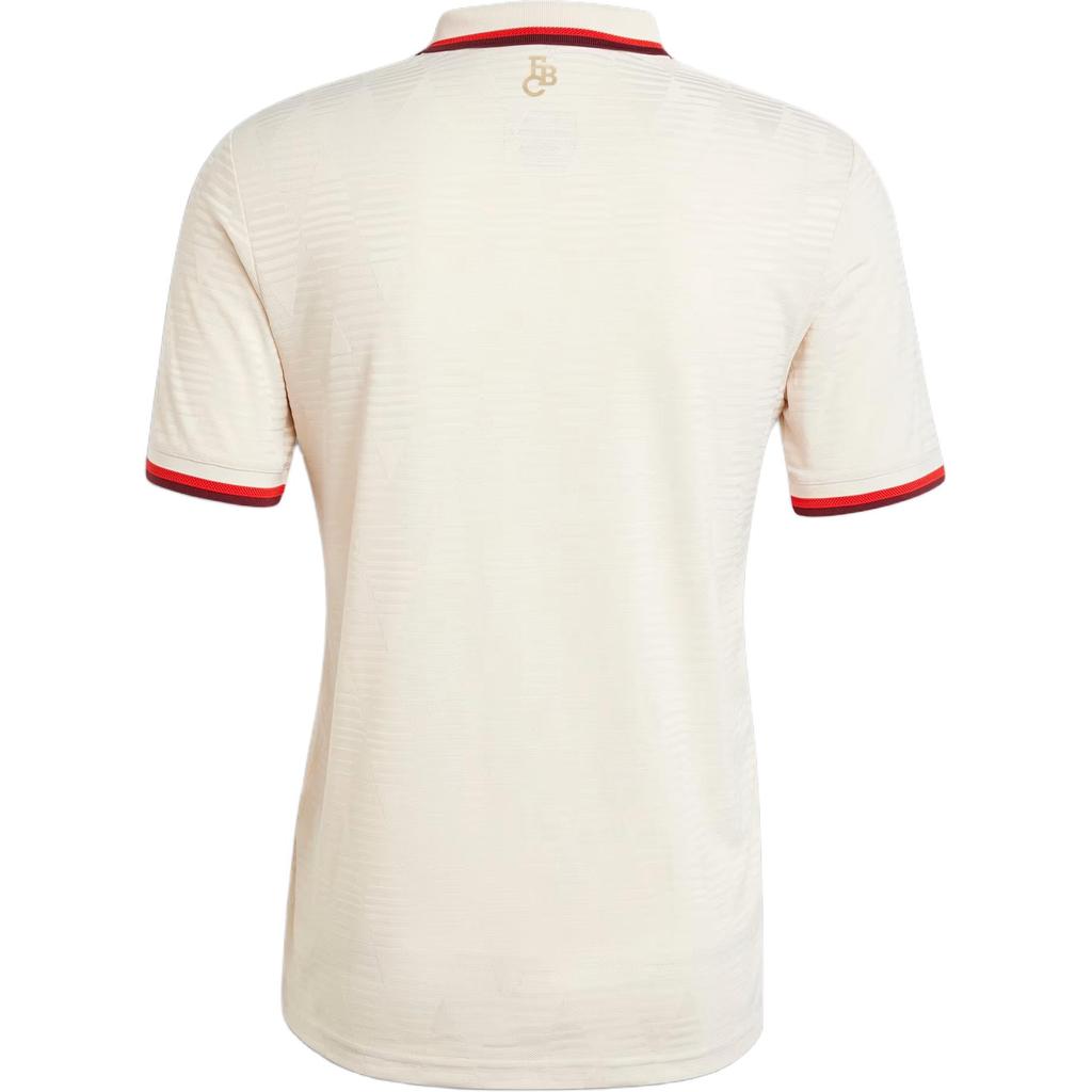 Adidas Originals SS24 24/25 Third Authentic Jersey FC Bayern Retro Sports Short Sleeve Football Shirt Men Tops Beige IZ3131