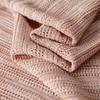 Damen Rundhals Kurzarm Stricktop aus Leinenmischung