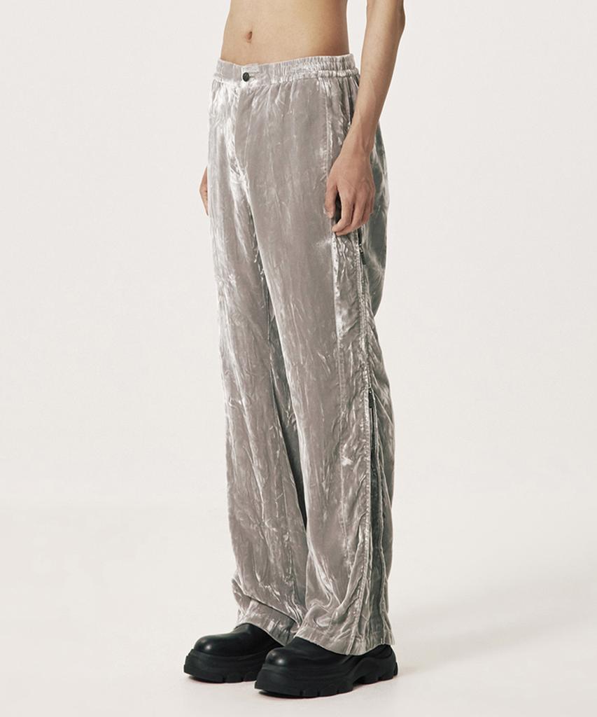 Emtideobeulyu Disco Glitter Velvet Trousers