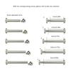 10 Pcs Screws Nails Rivets Inner Hexagon Screws Luggage Wheels Tacks Screws