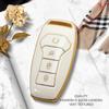 Luxurious Golden Edge Remote Car Key Case Full Cover For BYD Tang DM 2018 Yuan EV Qin Pro Song Max DM Keychain Auto