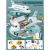 Extra Large Transforming Airplane Toy with Music and Storage Features for Kids