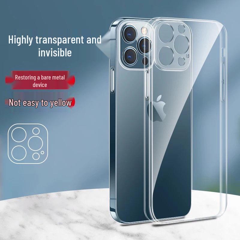 

Transparent Anti-Drop Protective Phone Case for iPhone 12, 13, 14, 15 Pro with Reinforced Corners iPhone 16 [6.1 inch]