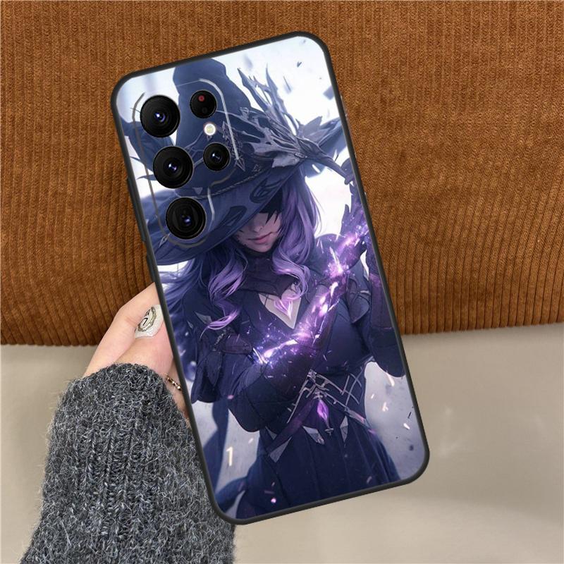 Halloween Witch Girl Art Phone Case For Samsung Galaxy S25 Ultra S9 S10 S20 S21 S22 Plus S24 FE S23 Ultra Back Cover