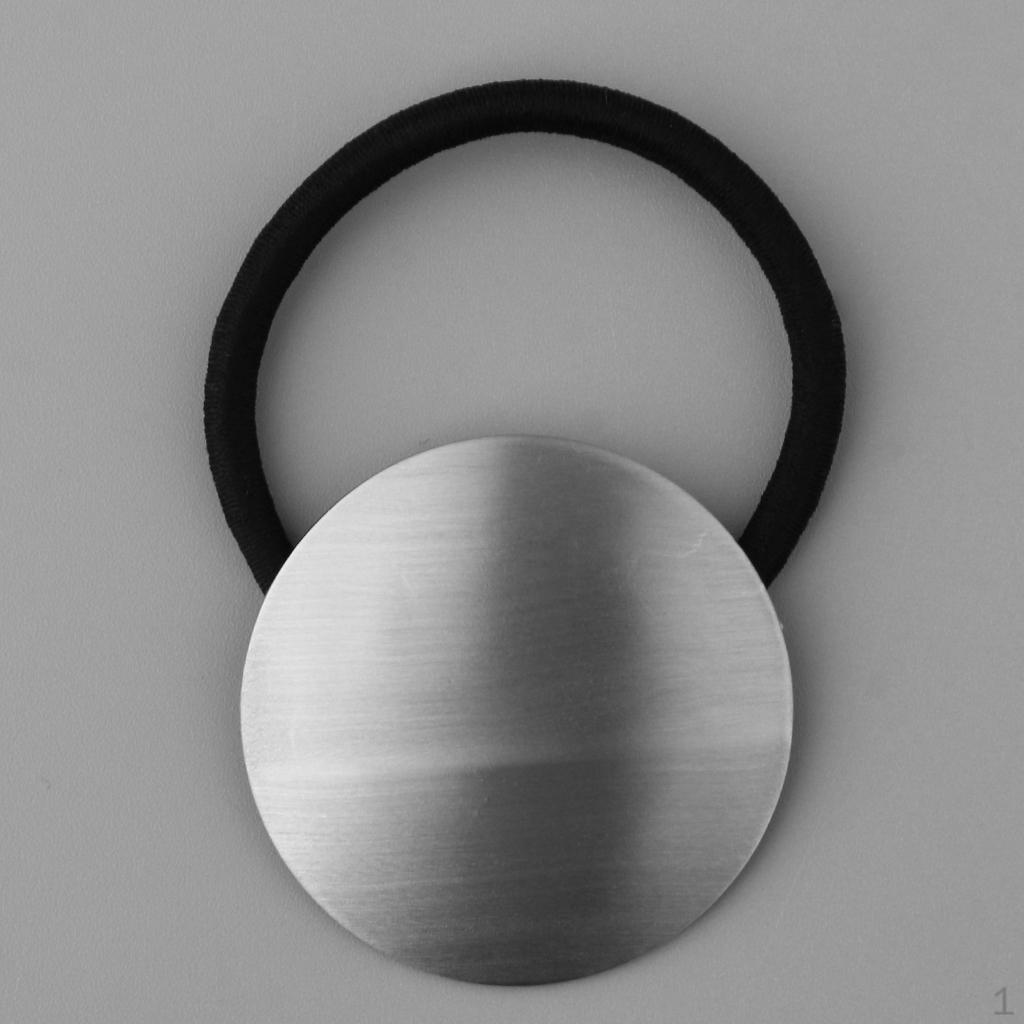 Chic Metal Cuff Wrap Decor Hair Band Stretch Ponytail