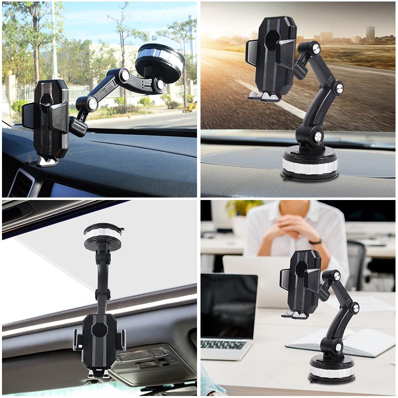 Verstellbarer Saugnapf-Handyhalter für LKW-Armaturenbretter