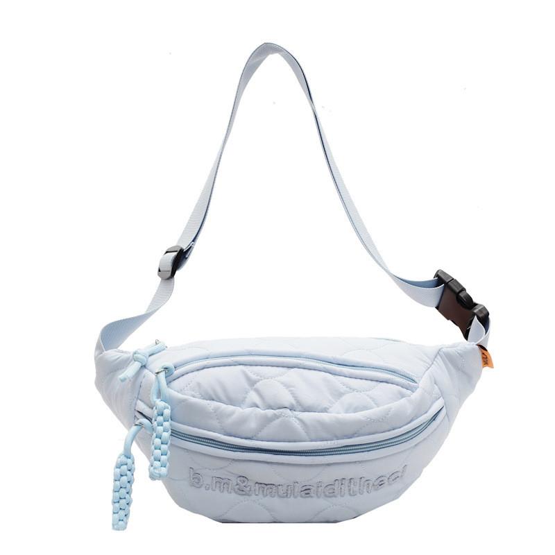 Cotton Pouch Bag For Girls With Zipper Closure And Phone Pocket For Casual Travel