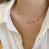 New Fashion Jewelry Necklace Simple Necklace Designs Gold Zircon Stainless Steel Necklaces for Women Gift