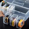 Conjunto de Recipientes Plásticos Transparentes para Armazenamento de Temperos Com Compartimentos Removíveis e Alça Portátil Perfeito Para Despensa da Cozinha Condimento