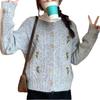 Sweater Jacket Women's Knitted Cardigan Autumn Clothing New Women's Clothes Long Sleeve Crew Neck Embroidered Top
