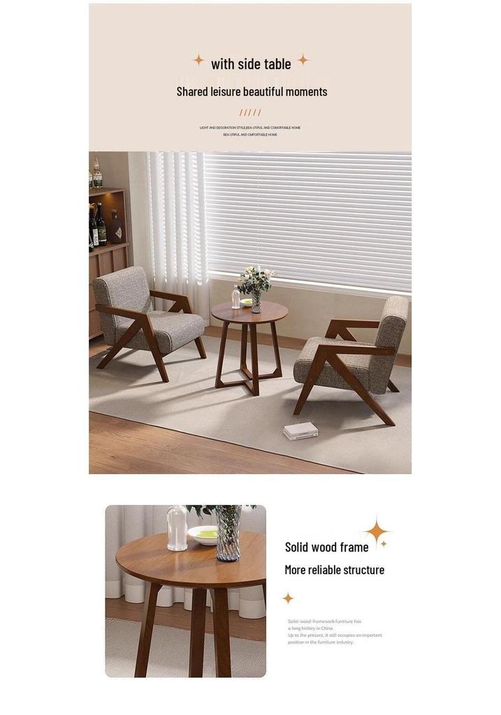 Modern Minimalist Luxury Single Sofa Chair for Living or Study Room