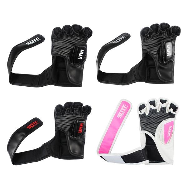 Adult Boxing Half Finger Gloves Muay Thai Gloves Fighting Training Protective Gear Sanda Fitness Punching Bag Gloves