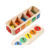 Wooden Matching Shape Color Classification Colorful Box Evil Child Toy Puzzle