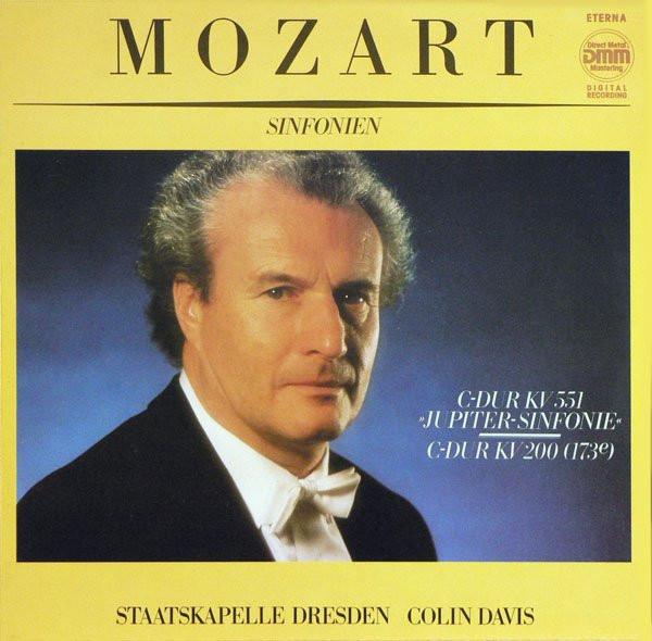 

LP Record MOZART, COLIN DAVIS / STAATSKAPELLE - Sinfonien (C-dur Kv 551 jupiter-si 729260 Eterna 1989 German Dem Classical Used