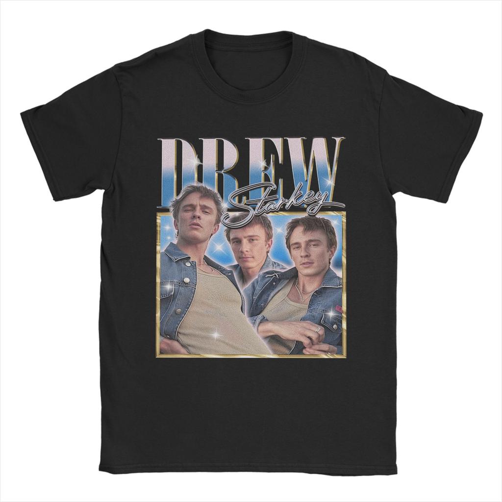 Drew Starkey Retro Design Unisex T Shirts Fun Tee Shirt Short Sleeve Crew Neck TShirt Pure Cotton Summer Clothes