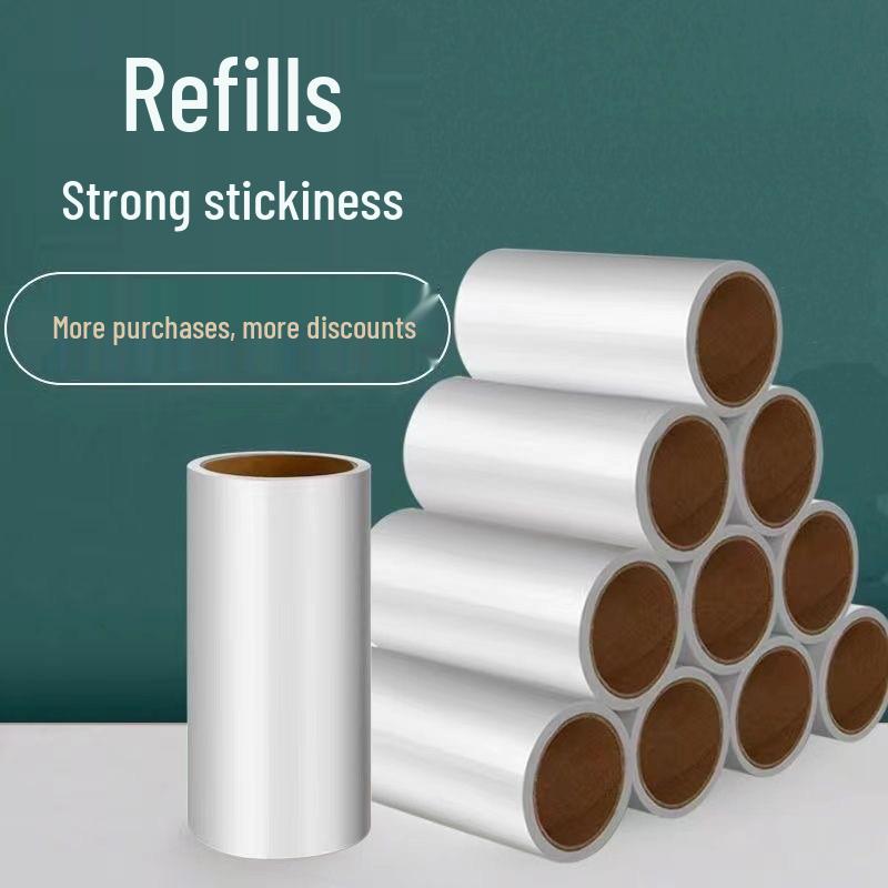 Extendable Handle Lint Roller with Tear-Off Sheets for Dust Removal